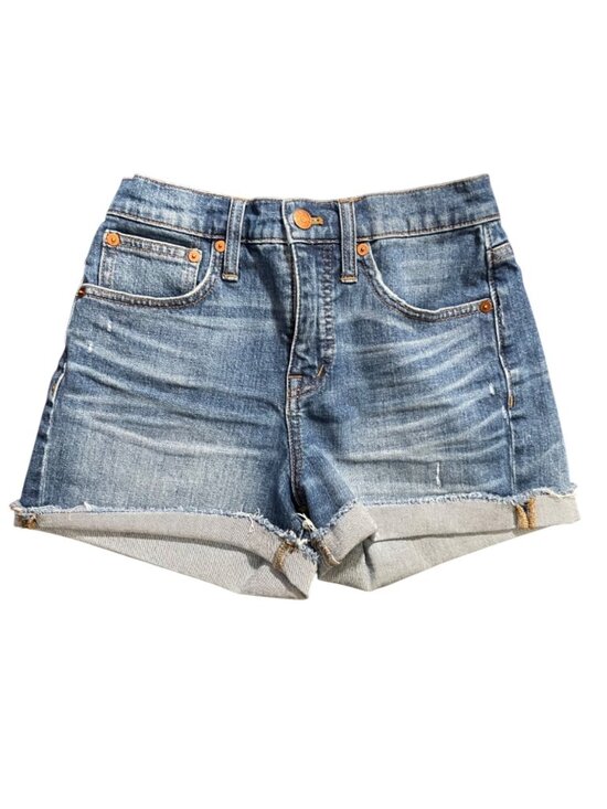 Madewell Pants - Madewell High-Rise Denim Jean Shorts Cutoffs Frayed Raw Hem 23 000